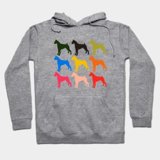 Boxer Dogs in Rainbow Colors Hoodie